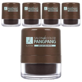 Elastine Salon de Color Pangpang hair cushion, dark brown, 5 pieces / 엘라스틴 살롱드컬러 팡팡 헤어쿠션, 짙은갈색, 5개
