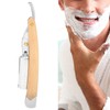 Men Straight Razor Portable Stainless Steel Manual Beard Shaver Trimmer