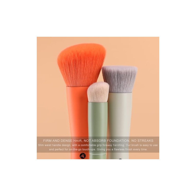 Kingmas Juego Brochas Maquillaje Base Contornos Corrector Brocha Kabuki Cara