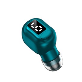 Einzelne unsichtbare Bluetooth Kopfhörer kabellos kleinst winzig versteckt Kopfhörer für Arbeit Mini Schlafkopfhörer Semi In-Ear Headset drahtlos Ohrhörer für kleine Ohren Tiny Wireless Single Earbud