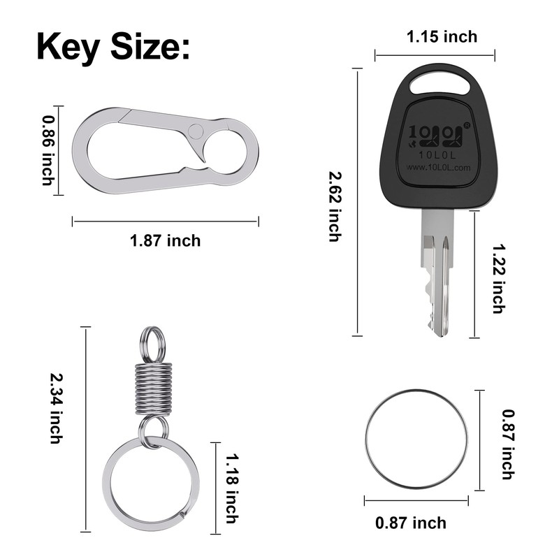 2 PCS Golf Cart Ignition Replacement Keys for EZGO 1982-up