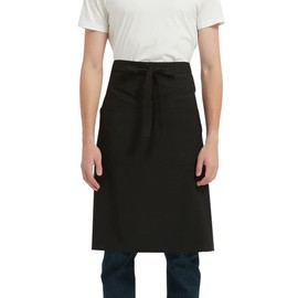 Caterpillar Apron, Salon, Men's, Women's, Simple Apron, Plain Plain, Under the Waist, Unisex, Chef, Clerk, Kitchen, Restaurant, Coffee Shop, Black