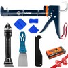 Caulk Gun Kit, Smooth Silicone Caulking Gun and Caulk Remover