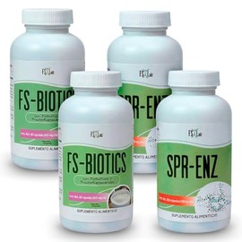 FS LAB - Enzimas y Probióticos - Kit Limp Ints 2 FS-Biotics y 2 SPR ENZ de Frank Suárez NaturalSlim