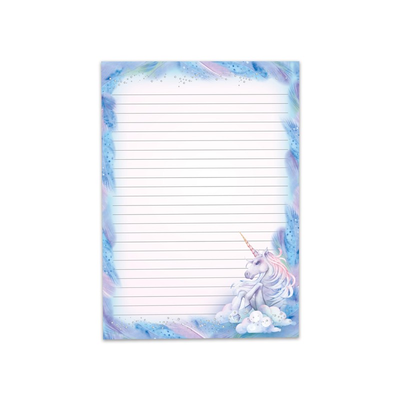 2 Motif Writing Pads Lined Writing Paper for Girls Children