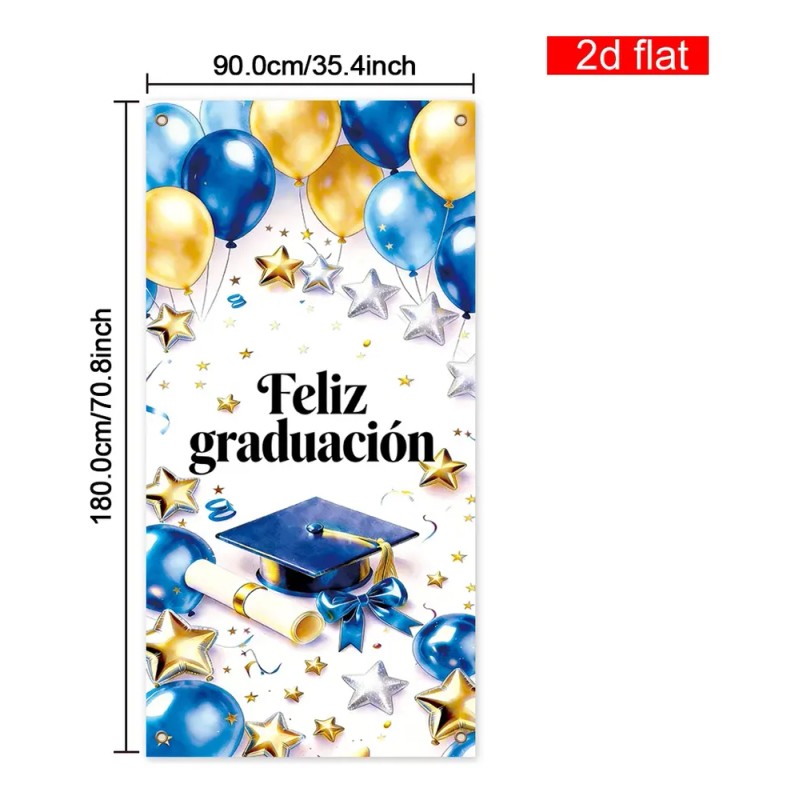Pancarta De Graduación Feliz Graducación 2026 En Español