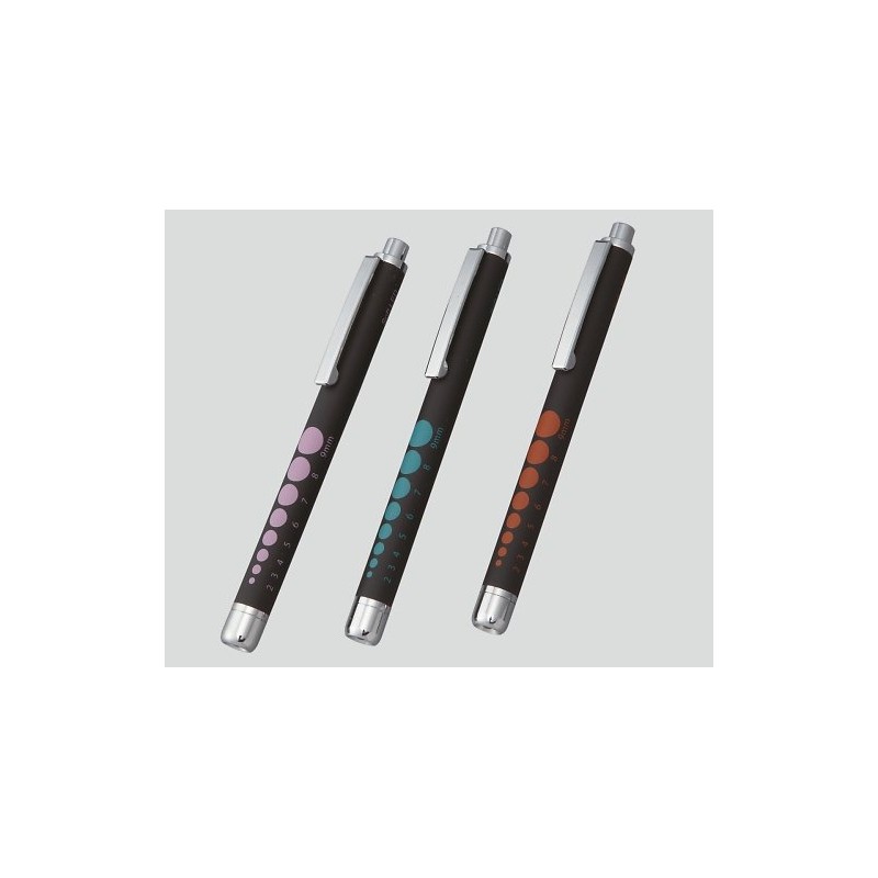 AS ONE KE-336 Rubberized Soft LED Penlight, Black/Blue