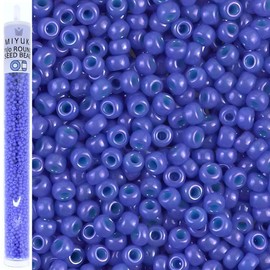 Miyuki Round Seed Beads Size 8/0 22g Opaque Bright Purple