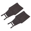 2 Pcs Black Cotton Apron Kitchen Breathable Oil Resistant Apron