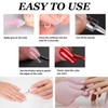 120 PCS Short Almond Nail Tips – Clear Press-On Acrylic