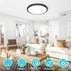 libtit 12 inch Flush Mount Ceiling Light, 3000K 4500K 6000K