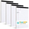 Yoosso Lined Paper A4 Pad, 4 Pack, 30 Sheets Each,