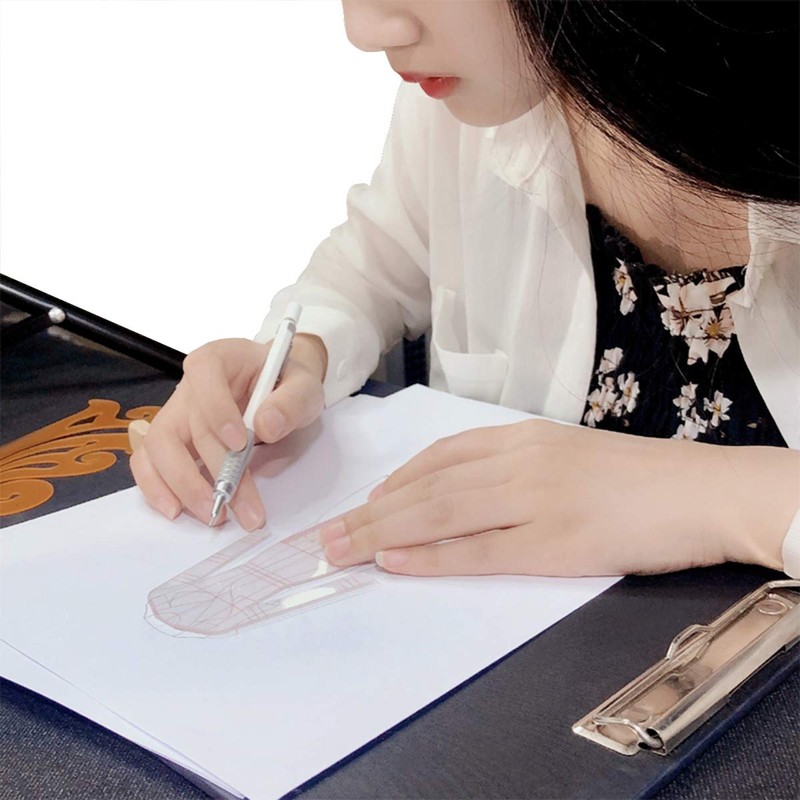 EXTCCT Fashion Drawing Template Ruler Set, Woman Sewing Humanoid Patterns