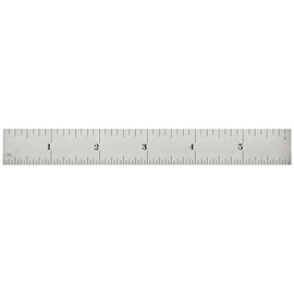 Starrett C604R-6 6-Inch Steel Rule with Inch Graduations