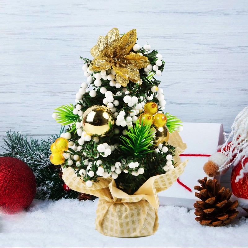 Pack of 3 Small Mini Christmas Trees Artificial Christmas Trees