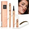 Eyebrow Tattoo Pencil 3D Microblading Eyebrow Pen ，2024 Magic Eyebrow Pencil, Makeup Fine Stroke Eyebrow Pencil Creates Natural，Natural Makeup Fine Stroke Eyebrow Pencil (Dark Brown)