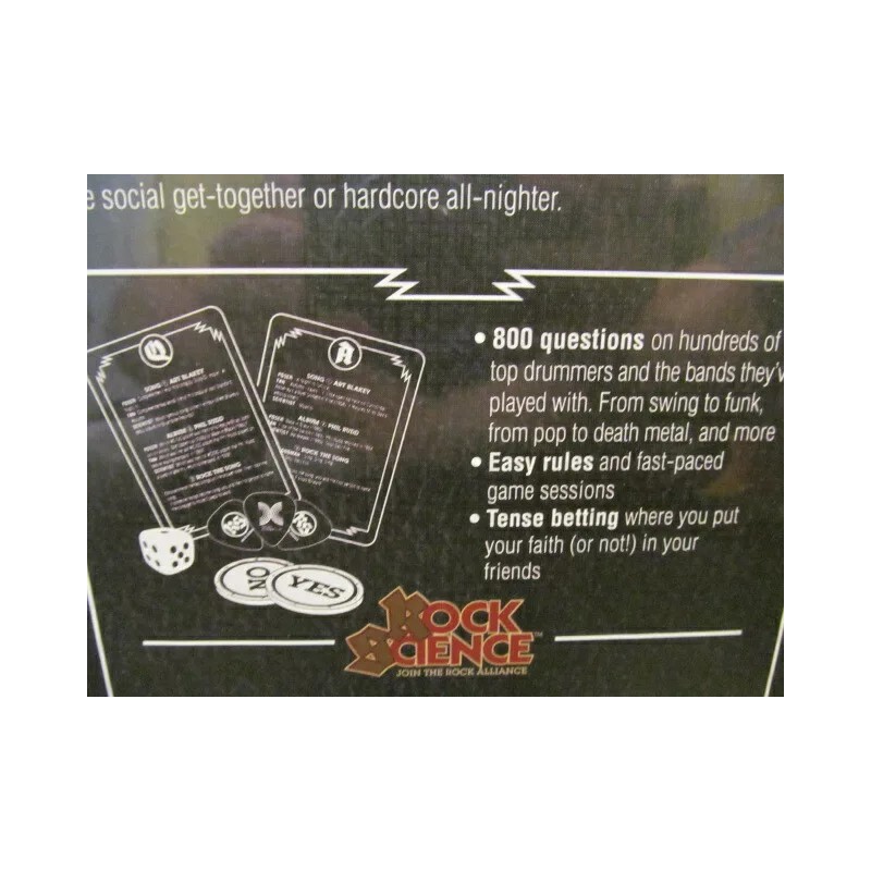 Rock Science Drum Trivia Game Beat the Competition
