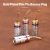 MECCANIXITY 6 Pcs Flex Pin Banana Plugs, 8.5mm (5/16") Banana