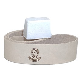 Leatherbeltman 1" x 30" Leather Honing & Polishing Strop Belt - Buffing Compound Included