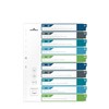 Durable Index 1-10, A4+ high, writable index sheet, 100% recyclable,