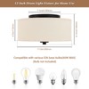 Lodstob 2-Light Flush Mount Ceiling Light Fixture, 12” Modern Close