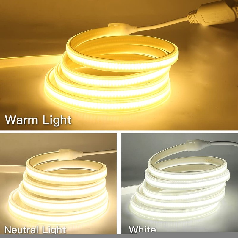 Xunata COB LED Strip, 220 V 288 leds/m Super Bright