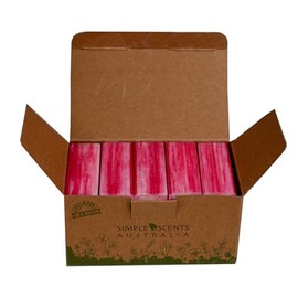 Simple Scents Australia Goats Milk and Berries Scented Natural Soap Bars (5 Bars), 3.5oz Moisturizing French Triple Milled Soap Bars Enriched with Shea Butter - Pure Plant Oil Bath & Body