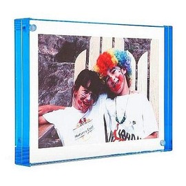 Color Edge Magnet Frame by Canetti-Blue-4x6 inch