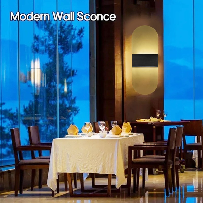 LED Wall Light Acrylic 360° Up Down 6W Warm Modern
