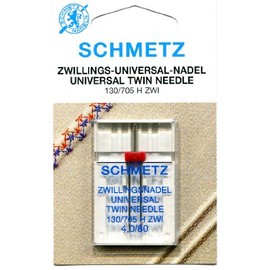 Schmetz Universal TWIN Needle Range (Packs of 1) - Various Sizes (80 4.0mm Gap)