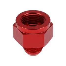 A ABSOPRO Male Flare Reducer Hose Fitting Adapter AN10 Female to AN8 Male Fuel Line Connector Aluminum Red