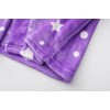 ECGK Soft Hooded Rainbow Bathrobe Sleepwear for Girls Purple Star