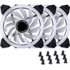 EZDIY-FAB 120mm PWM Blue Single Ring Fan, Blue LED PWM