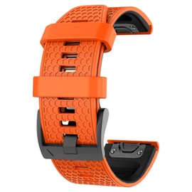 OVERSTEP Compatible with Garmin Fenix 5 Watch Band/Fenix 7 Band, 22mm Soft Silicone Replacement Strap for Fnix 5 Plus/Fenix 6/Fenix 6 Pro/Fenix 7 Pro/Approach S60/S62 Smart Watch