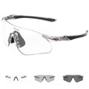 KAPVOE Photochromic Sports Sunglasses UV400 Protection Men and Women Cycling