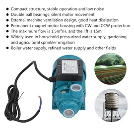 Solar Well Pump Kit, Lake Pump For Irrigation, DC 12V 180W Water Transfer Pump Unipolar Impeller Motor Pump for Garden Lawn Irrigation System, Lake Fountain - 1 Inch Outlet, 15m Head