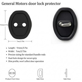 12pcs Universal Silicone Car Door Lock Cover - Protective Door Latch Covers for Most Vehicles, SUVs, Trucks (Easy Installation, Durable & Scratch-Resistant)