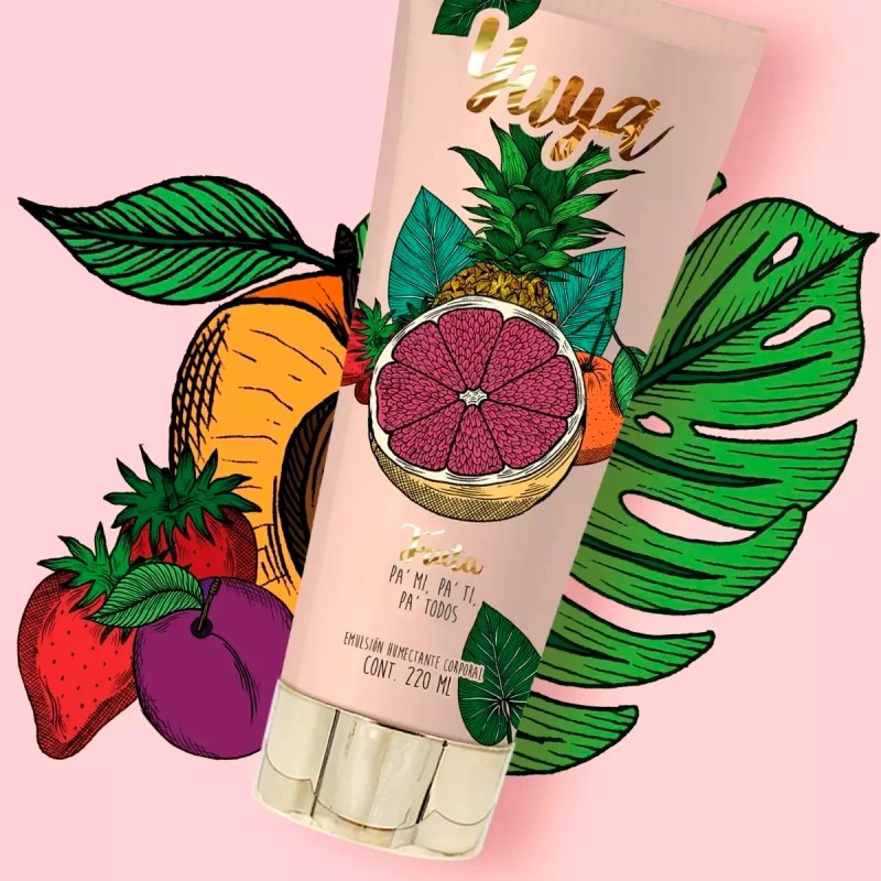 Yuya Crema Corporal Yuya 220ml Fruta Emulsión Humectante