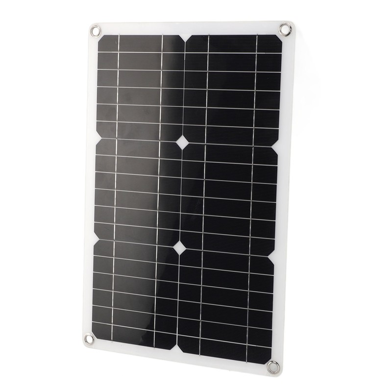 18V 20W Portable Solar Panel Semi Flexible Monocrystalline Waterproof Solar