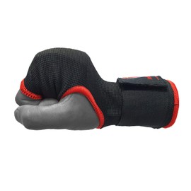 INFINIX SPORTS Guantes de gel para boxeo, para boxeo, vendas acolchadas elásticas debajo de los manoplas, envolturas rápidas para hombres y mujeres, protector de puños, ideal para entrenamiento de artes marciales mixtas (negro, S/M)
