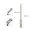 sourcing map T15 Security Torx Bit 1/4" Hex Shank 3"