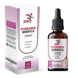 SMSHEALTHPRODUCTS.com Pueraria Mirifica Drops | Premium Grade | Herbal Liquid Extract | Non-GMO, Organic, Vegan, Alcohol Free Tincture | 2 Fl Oz (60ml)