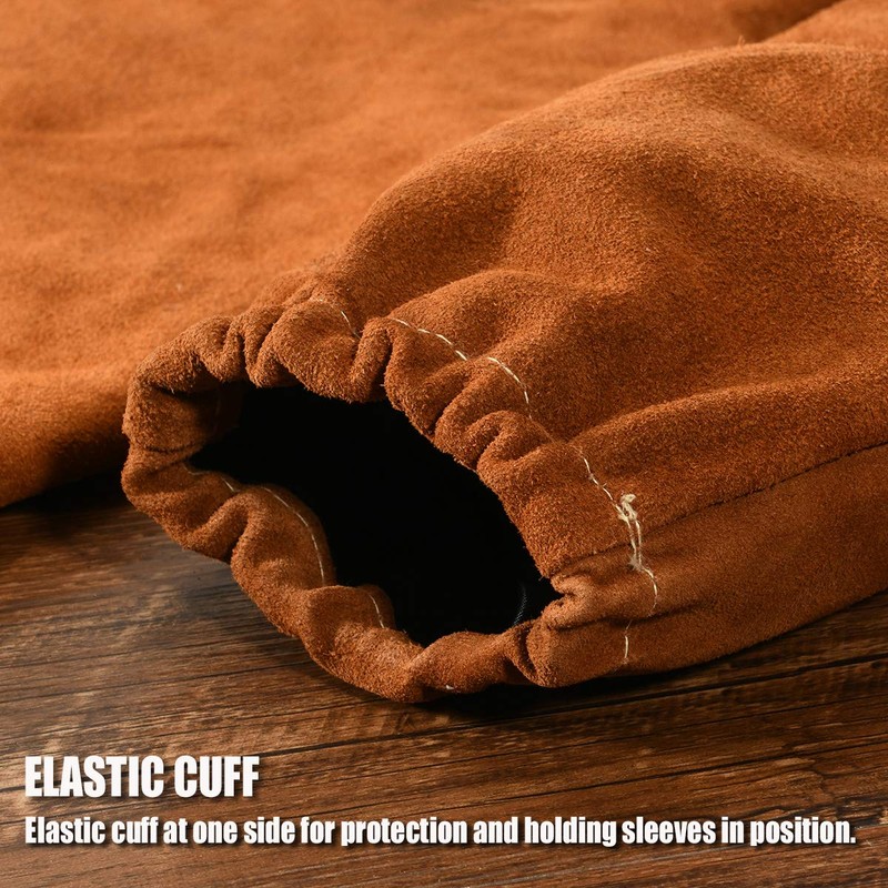 [QeeLink] Sleeve Welding Protective Sleeve Leather Arm Cover Fireproof Cover