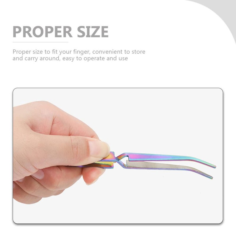 FOMIYES 2Pcs Nail Shaping Tweezers Pinch Nail Tool Stainless Steel