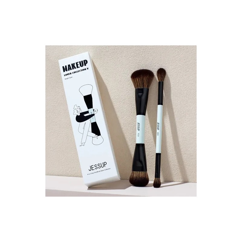 Jessup Kit 2pz Brocha De Maquí De Doble Punta Multiuso,t502