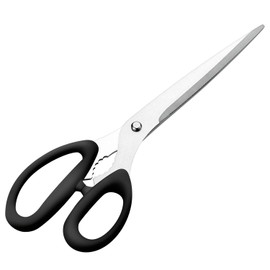 Shimomura Industry PG-409 Professional Grade Yakiniku Scissors, 10.0 inches (255 mm), Dishwasher Safe, Made in Niigata, Tsubamesanjo, Black