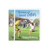 Hunts England - Son Football Fun Birthday Card - Milo's