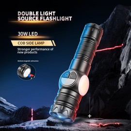 KAIJIENOO Rechargeable Flashlights High Lumens,Super Bright LED Magnetic Flashlight,Powerful Spotlights Handheld Flashlights for Camping&Emergency&Home,High Powered Flashlight with Gift Box Packaging