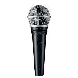 Shure PGA48-LC Micrófono Vocal dinámico sin Cable, Cardioide, Negro