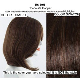 12" Simply Straight Pony Color R6/30H CHOCOLATE COPPER - Hairdo Wigs Tru2Life Heat Friendly Synthetic Ponytail Makeover Curl Flat Iron Hairpiece Braid Updo Bundle MaxWigs Hairloss Booklet